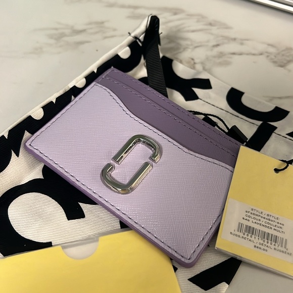 New! MARC JACOBS The Utility Snapshot Card Case Lavender Multi - Picture 7 of 7